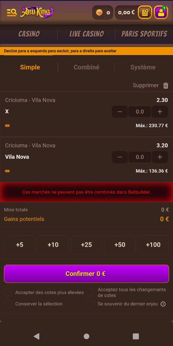 Pariez maintenant en live sur Abuking casino
