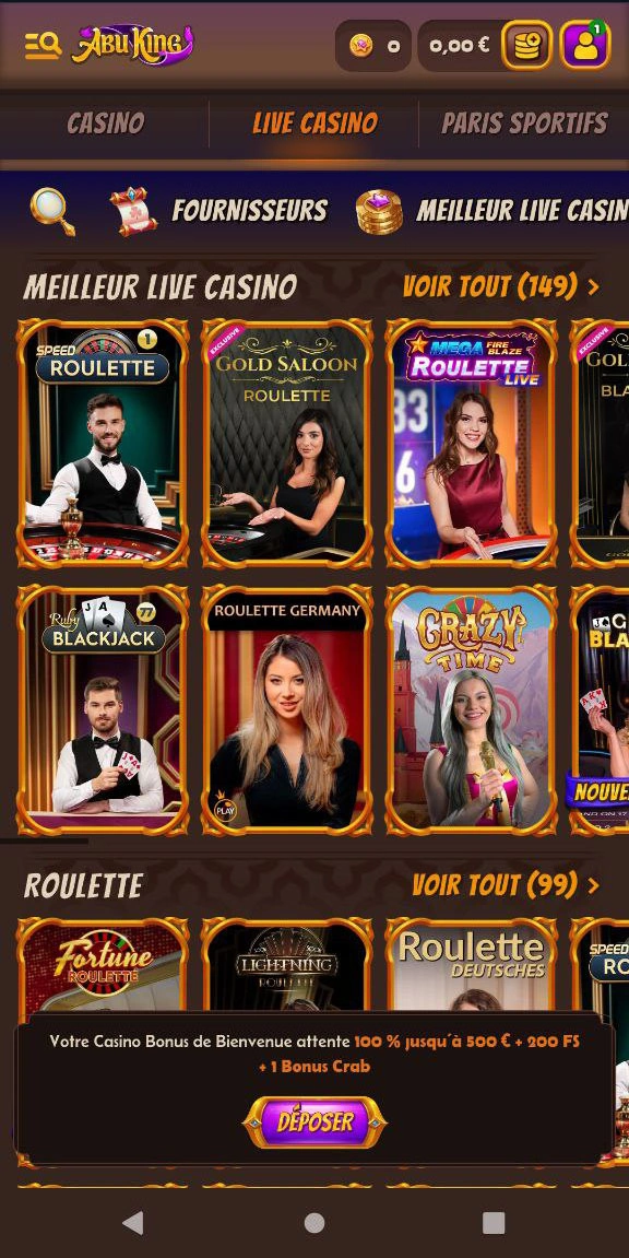 Aperçu de tous les fournisseurs de machines à sous chez Abuking casino