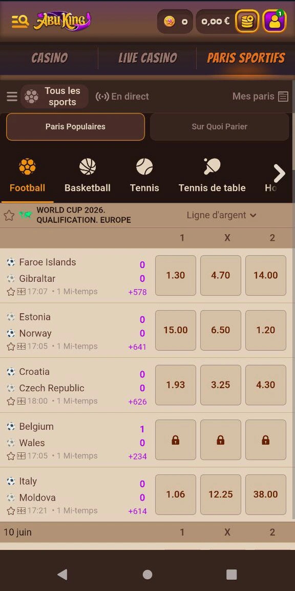 Pariez sur sports virtuels avec Abuking casino fiable